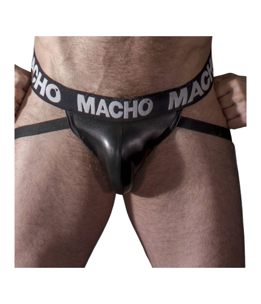 MACHO - MX25NC JOCK CUIR NOIR