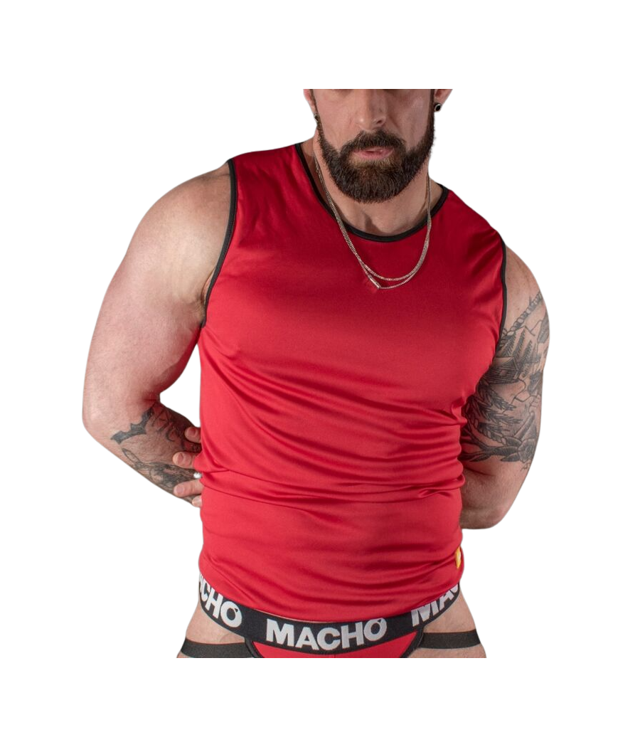 MACHO - T-SHIRT ROUGE