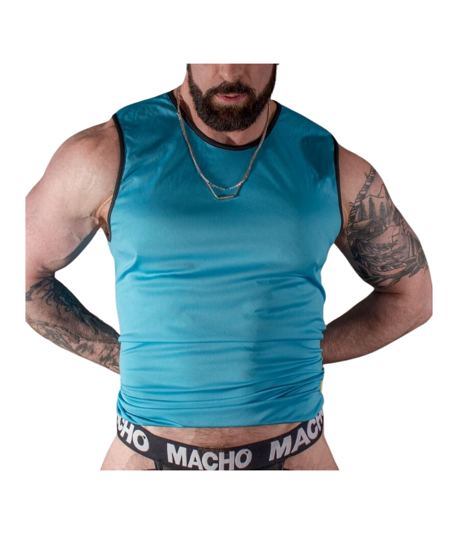 MACHO - T-SHIRT BLEU